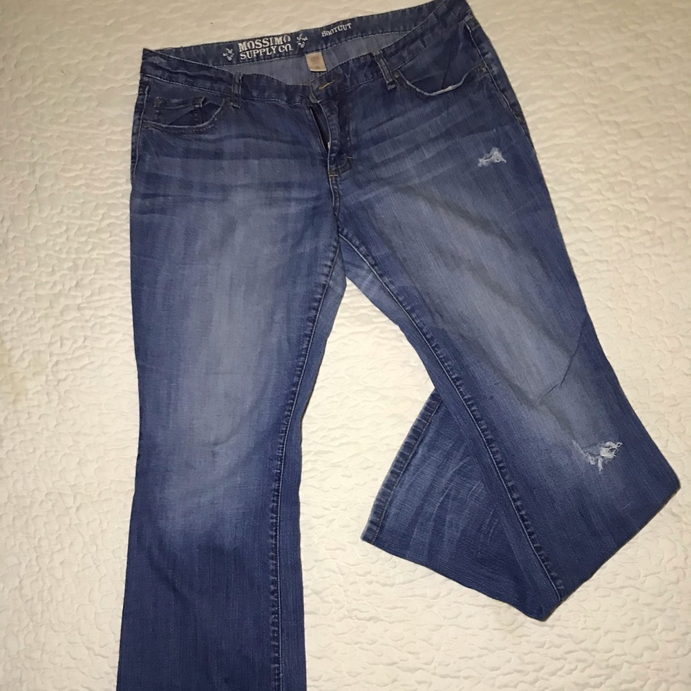 Distressed jeans